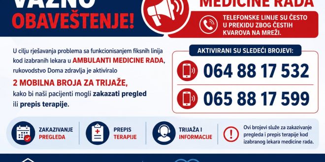 Važno obaveštenje!!!
